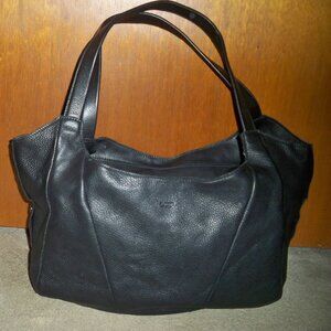 Hammitt Ferris Black Pebbled Leather Handbag with Gunmetal Hardware *RARE* EUC!!
